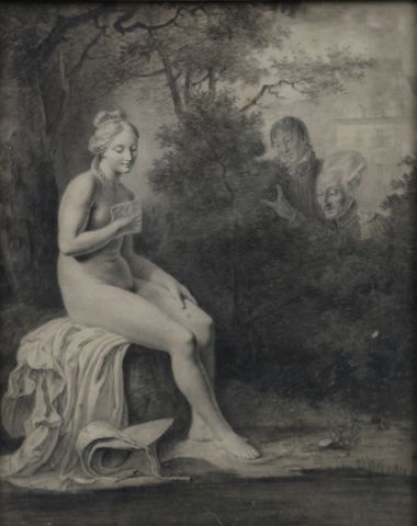 École de la fin du XIXe siècle Jeune femme...