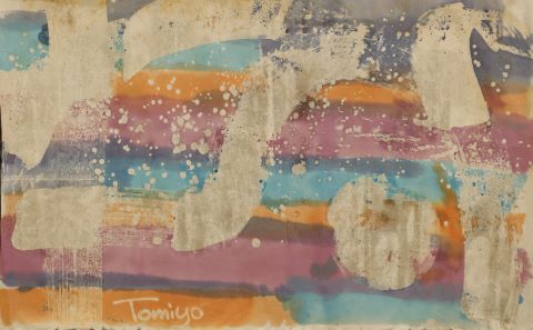 Tomiyo (XXe siècle) Ensemble de 3 peintures