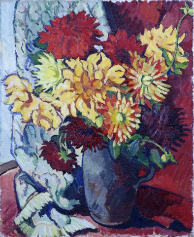 Jean Prevost (né en 1934) Les Dahlias