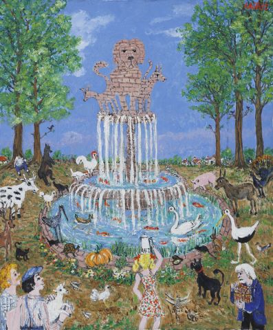 Jean-Pierre Lagrue (né en 1939) La Fontaine