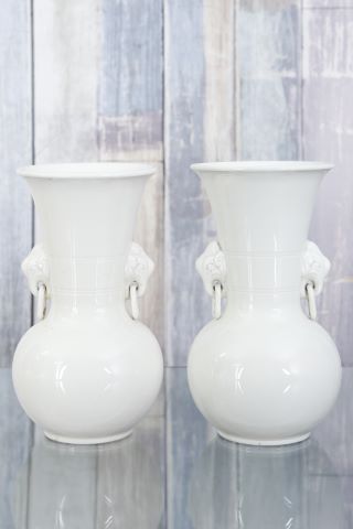 Paire de vases de forme “Gu”