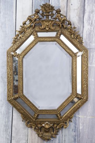 Miroir octogonal à parecloses