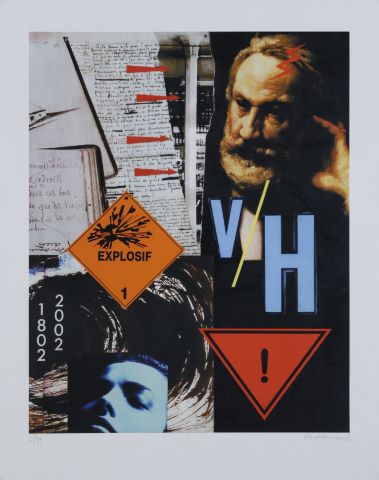 Peter Klasen (né en 1935) Hommage à Victor Hugo