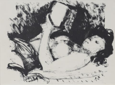 Albert Chavaz (1907-1990) Femme allongée