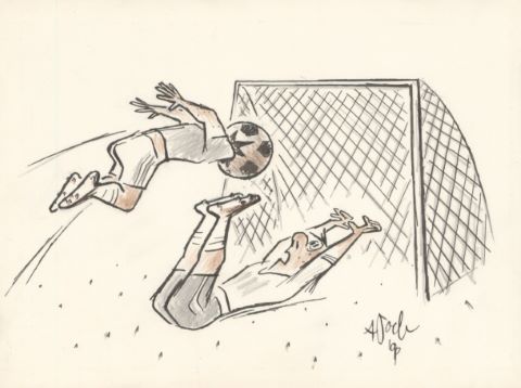 Coupe du monde ITALIA 90 12 dessins de presse...
