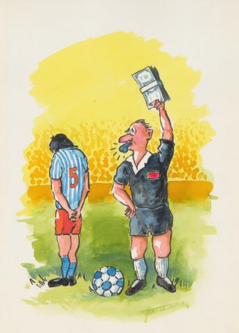 Coupe du monde ITALIA 90 12 dessins de presse...