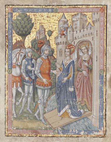 Miniature figurant une scène galante