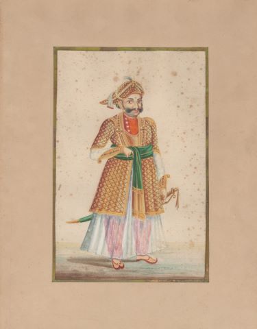 Portrait de dignitaire costumé en pied