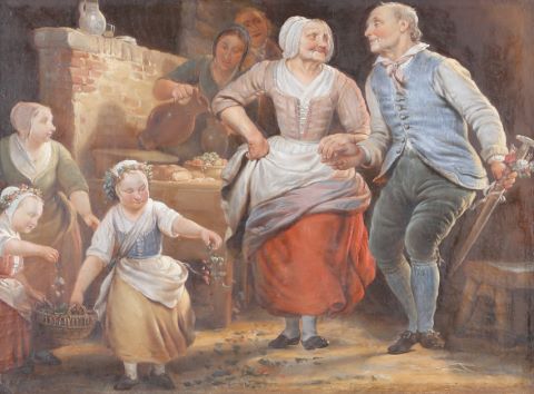École du XVIIIe siècle Le Mariage