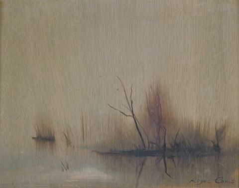 Étang au crépuscule