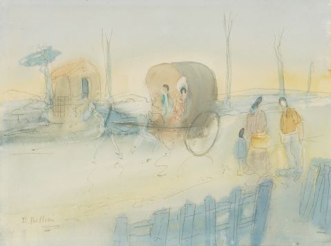 Emmanuel Bellini (1904-1989) Calèche