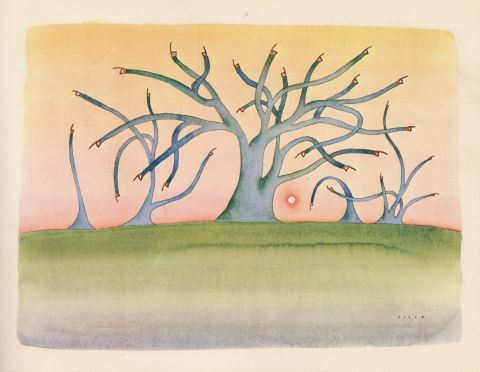 Jean-Michel Folon (1934-2005) La Mort d’un arbre