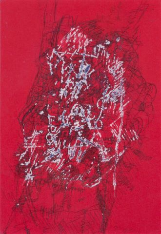 Camille Bryen (1907-1977) Composition rouge