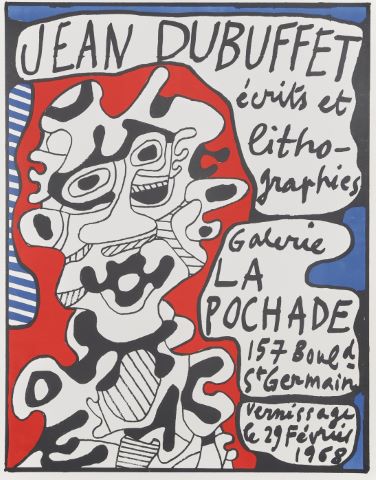 Affiche de l’exposition Écrits et lithographies à la Galerie La…