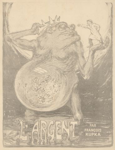 L’Argent, couverture de l’Assiette au Beurre n°41 - épreuve avant…
