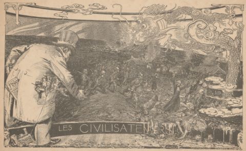 Les Civilisateurs, illustration parue dans la revue Cocorico datée du…