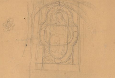 Études de motifs architecturaux [2 œuvres] pour Stéphane Mallarmé (?)