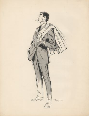 5 illustrations de mode homme