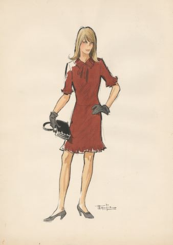 3 illustrations de mode féminine