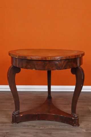 Table ronde acajou