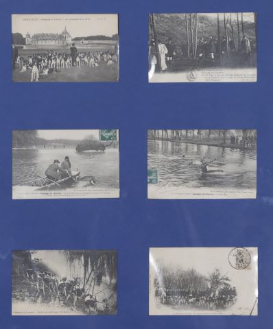 Collection de cartes postales sur le thème de la chasse