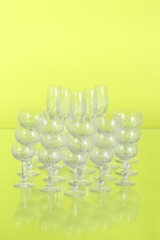 Ensemble de verres en cristal
