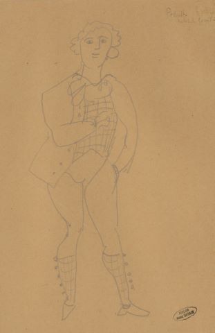André Derain (1880-1954) Étude de costume, Valet...