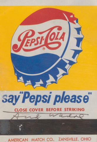 Andy Warhol (1928-1987) Carte postale Say Pepsi...