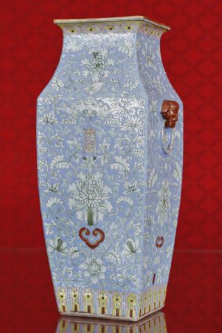 Chine Vase quadrangulaire