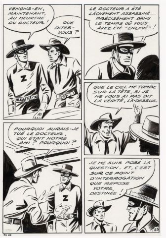 Zorro - lot de 8 planches originales