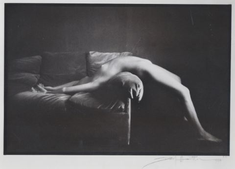 David Hamilton (1933-2016) Étude de nue au canapé
