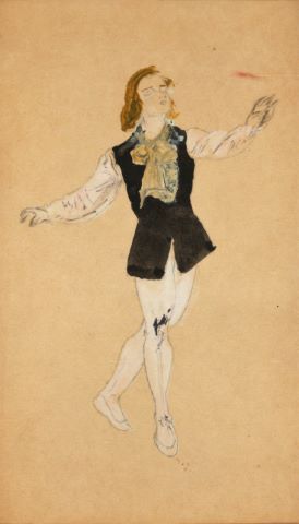 Étude pour le ballet Les Sylphides de Nijinski