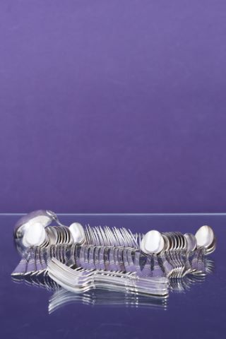 Partie de ménagère modèle à acanthe