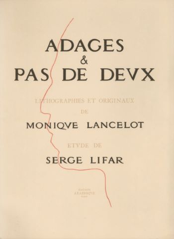 Adages & Pas de deux. Lithographies et originaux. Etude de…