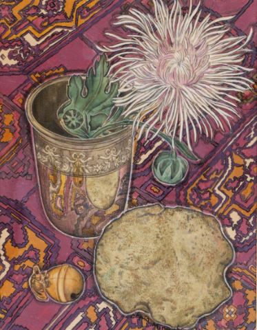 Génia Minache (1907-1972) Nature morte sur nappe...