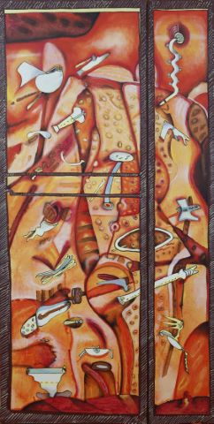 Mario Murua (né en 1952) Composition spatiale