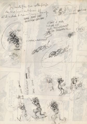 André Franquin (1924-1997) Gaston Lagaffe -...