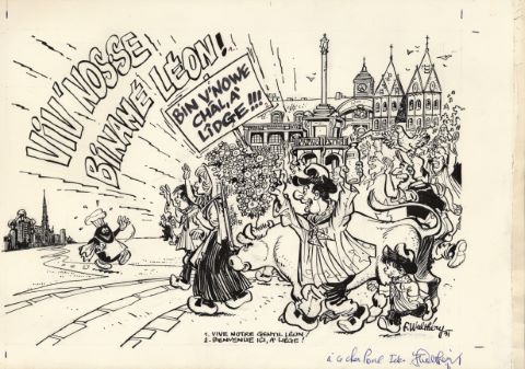 François Walthery (né en 1946) Natacha et Léon