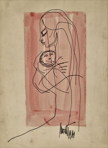 Ensemble de 7 gravures sur papier