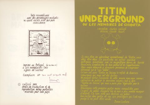 Charles Callico (XXe) Tintin Underground –...