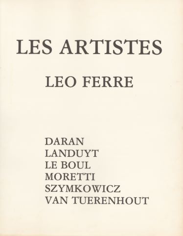 Portfolio “Les Artistes”