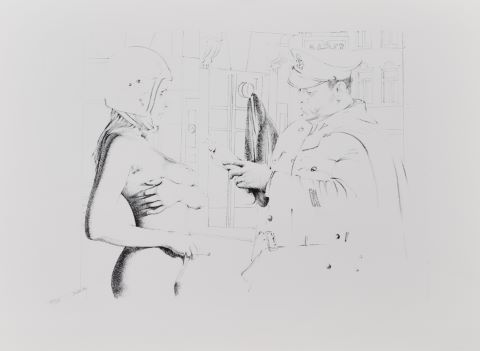 La Jeune femme et l’agent de police [12 œuvres]