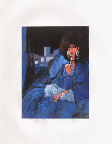 Femme bleue