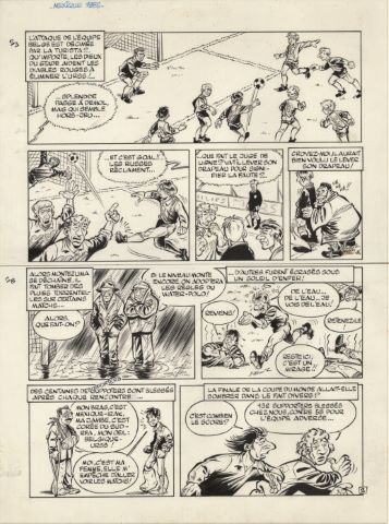 Il était une fois le Mondial - planche originale parue…