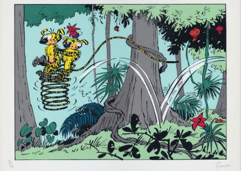 André Franquin (1924-1997) Le Couple Marsupilami