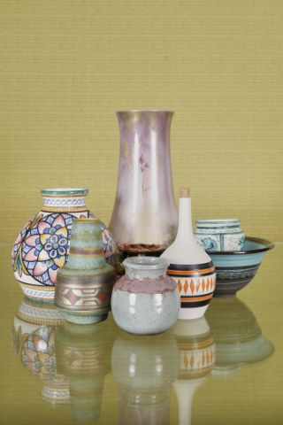 8 objets en céramique