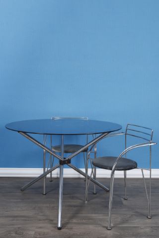 Paire de chaises, modèle Lune d’argent