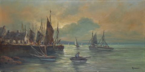 3 œuvres à l’huile sur toile