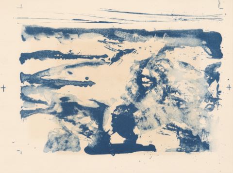 Composition bleue & Le Petit vitrail [recto/verso]