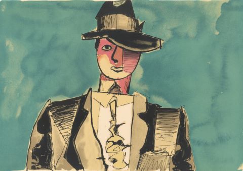 Homme au chapeau
